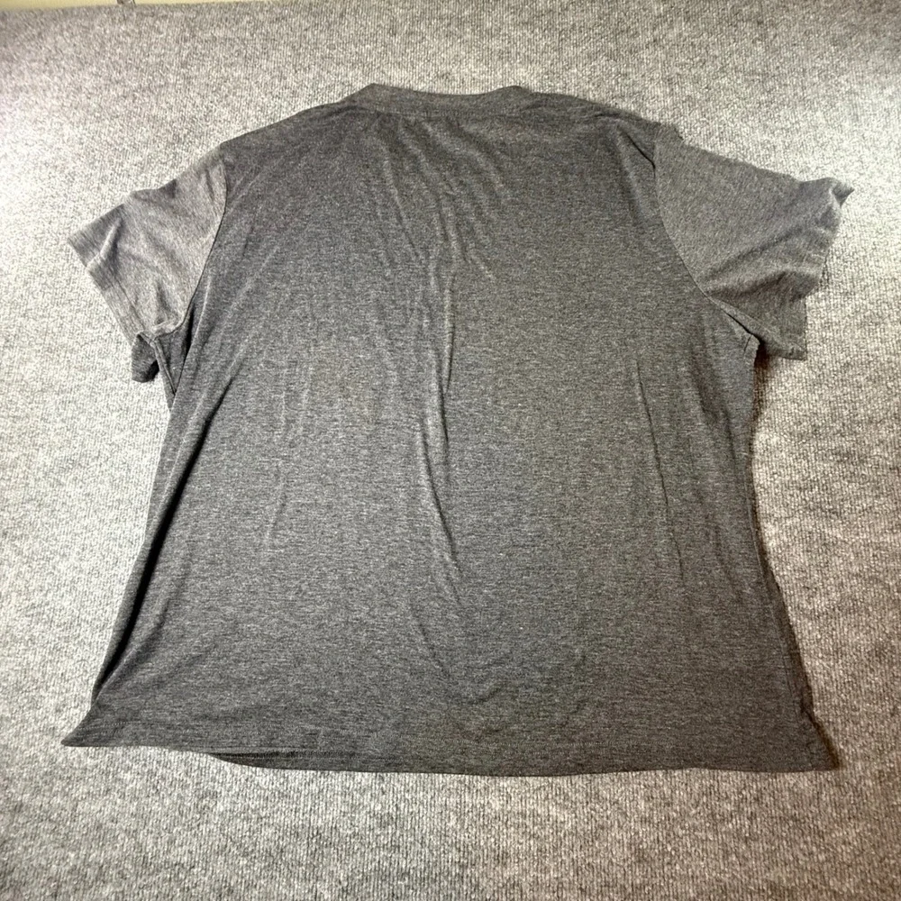 3XL Christmas Tree Graphic T-Shirt Gray Holiday Raglan Sleeve Top‎